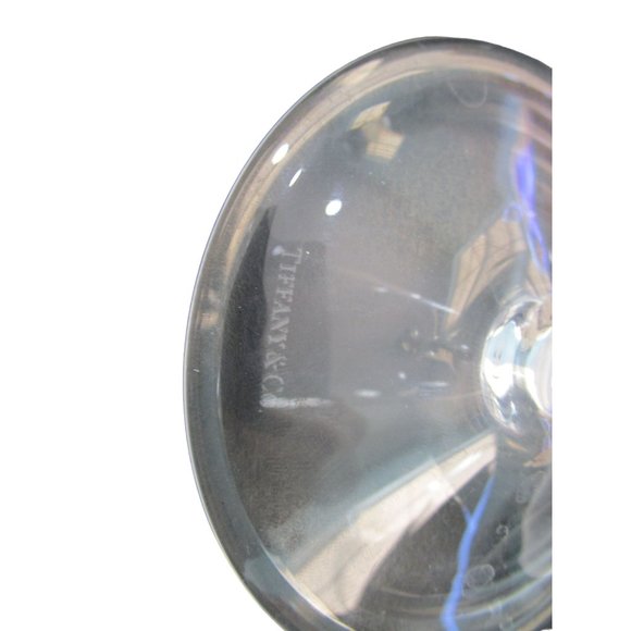 Tiffany Crystal Classic Home Burgundy Wine Pulled Stem Applied Foot EUC - Picture 12 of 16